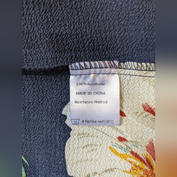 Floral Navy Blue Halter Maxi Dress - Picture 10 of 10